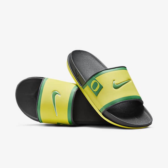 Yellow slides nike discount
